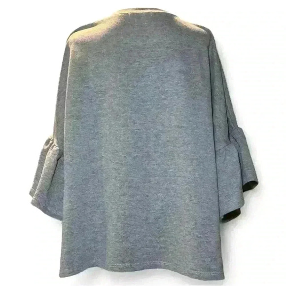 Soprano - Grey #Weekend Comfy Shirt- Girl’s Lg (14) - Picture 3 of 5